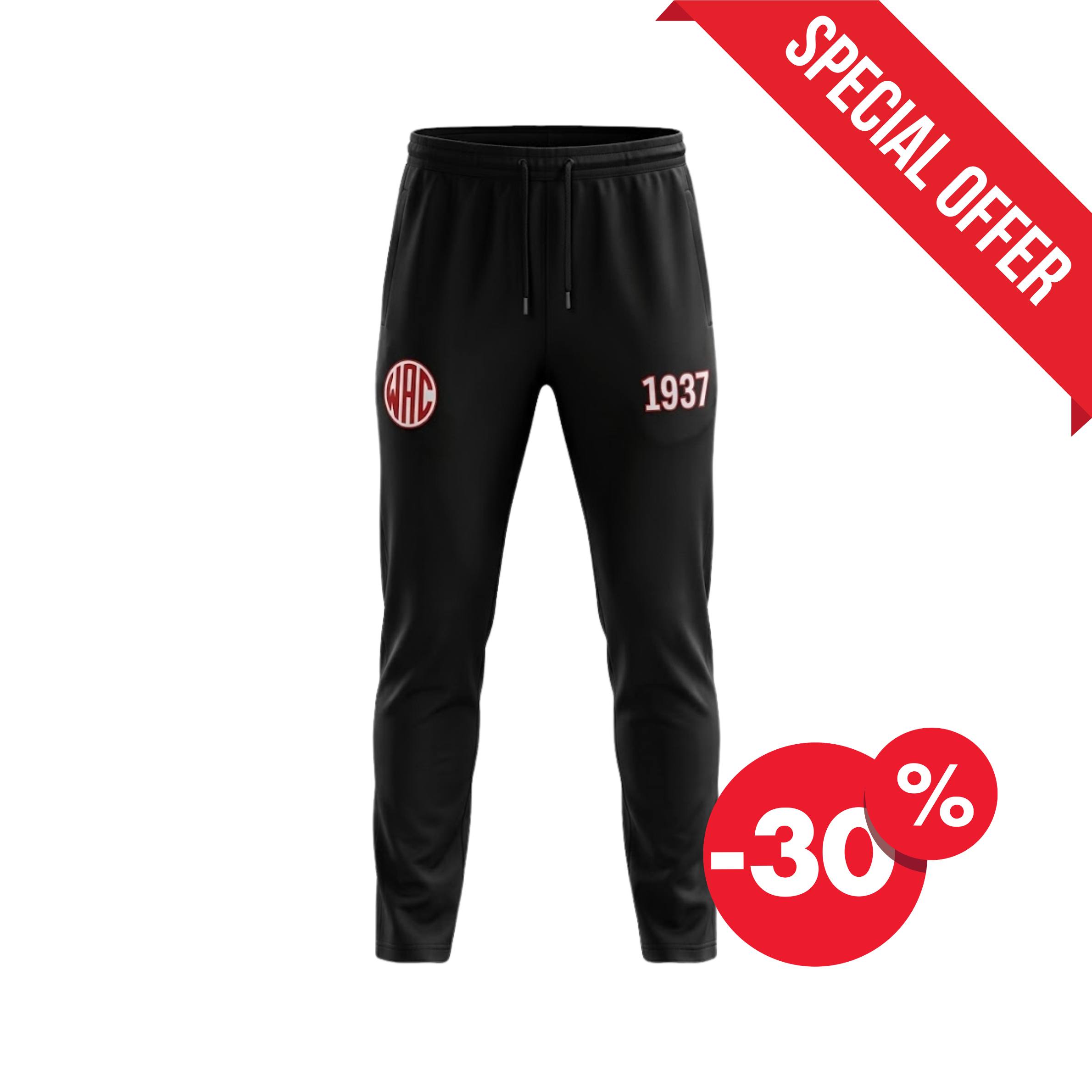 PANTALON NOIR ET ROUGE (WAC37)