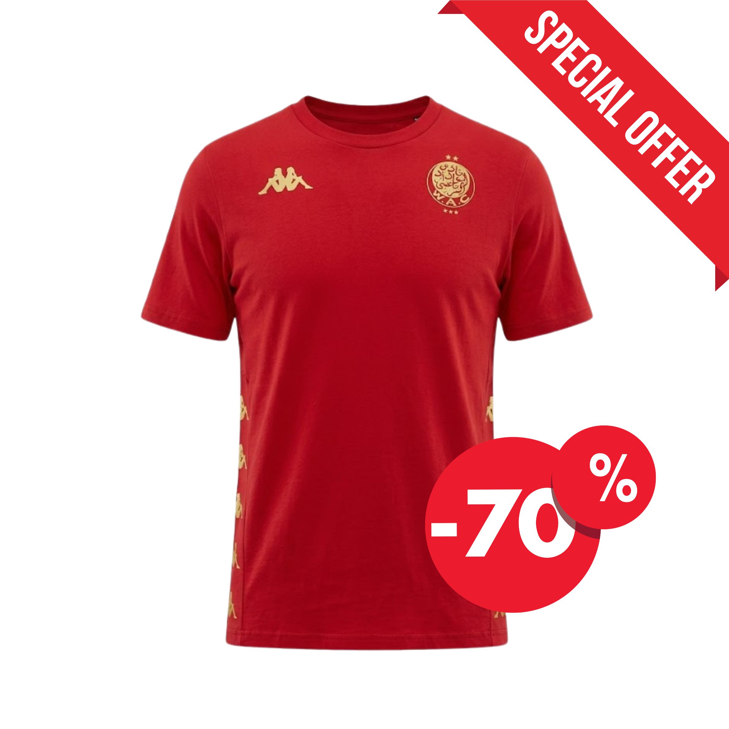 T-SHIRT EN COTON ROUGE